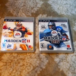 Lot 31 - 2 PS3 GAMES Madden 11 and Madden 25